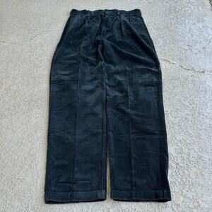 Vintage Y2K Faded Black Polo Courdory Baggy Pants. Sz 36 34